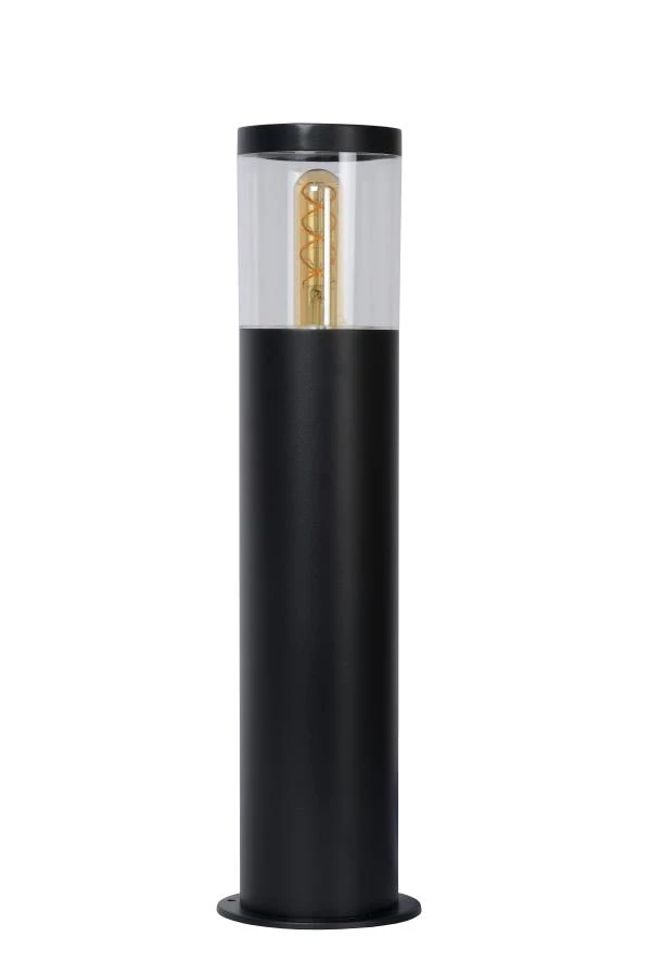 Lucide FEDOR - Bollard light - 1xE27 - IP44 - Black - off